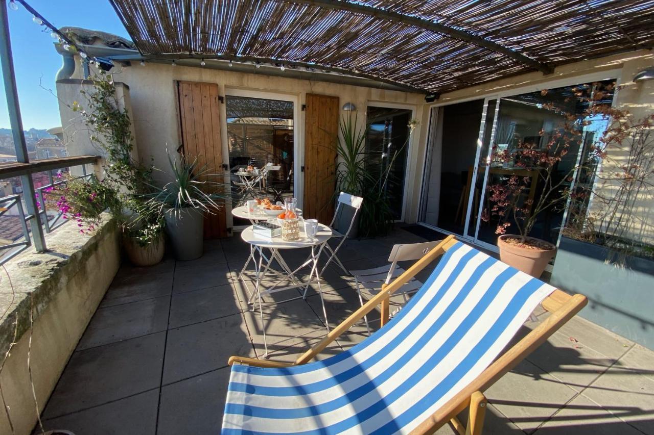 The Sunny - P2 With Terrace - City Centre Nimes Luaran gambar